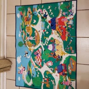 Hand Crafted Quilt with Mother Goose Nursery Rhymes